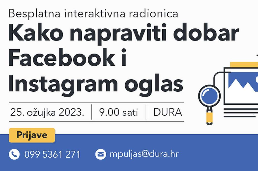 Besplatna Radionica Kako Napraviti Dobar Facebook I Instagram Oglas