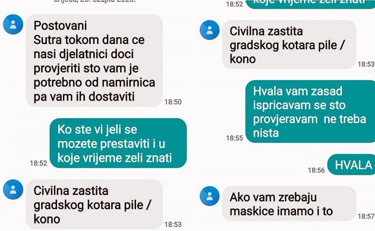 VAŽNO: Oprez! Pripadnici postrojbi civilne zaštite ne obilaze vaše domove!