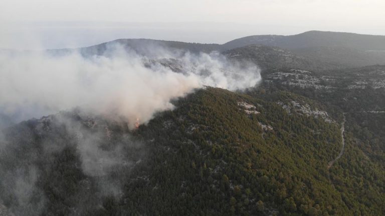 Požar u Smokvici još aktivan, pred vatrogascima je duga noć