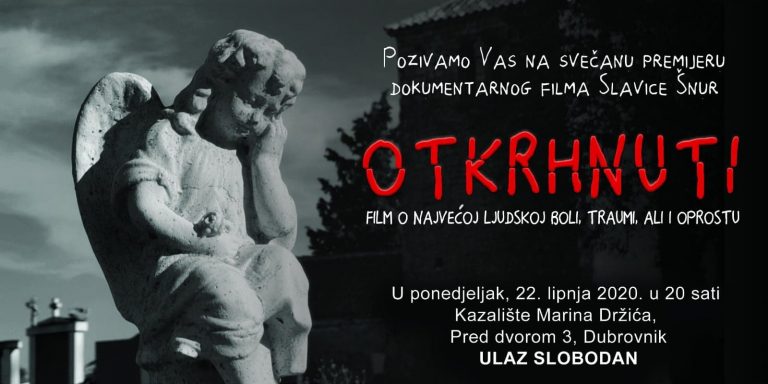 OTKRHNUTI Film koji progovara o stradavanju djece tijekom Domovinskog rata u ponedjeljak u Kazalištu Marina Držića