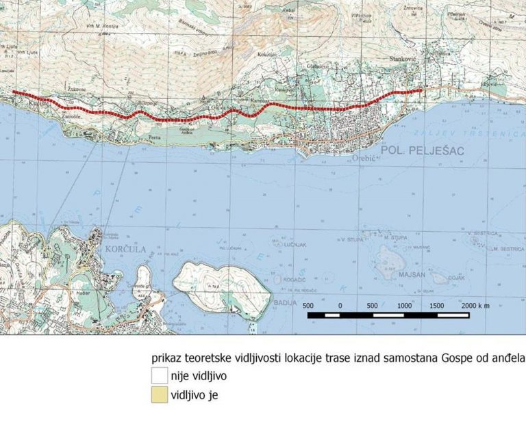 Procjena utjecaja na okoliš obilaznice Orebića upućena u javnu raspravu
