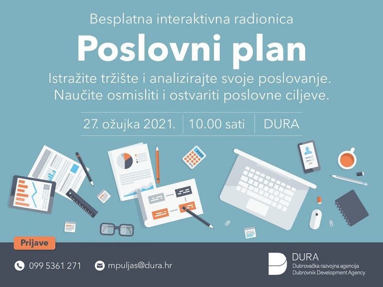 BESPLATNA RADIONICA- Kako izraditi dobar poslovni plan?