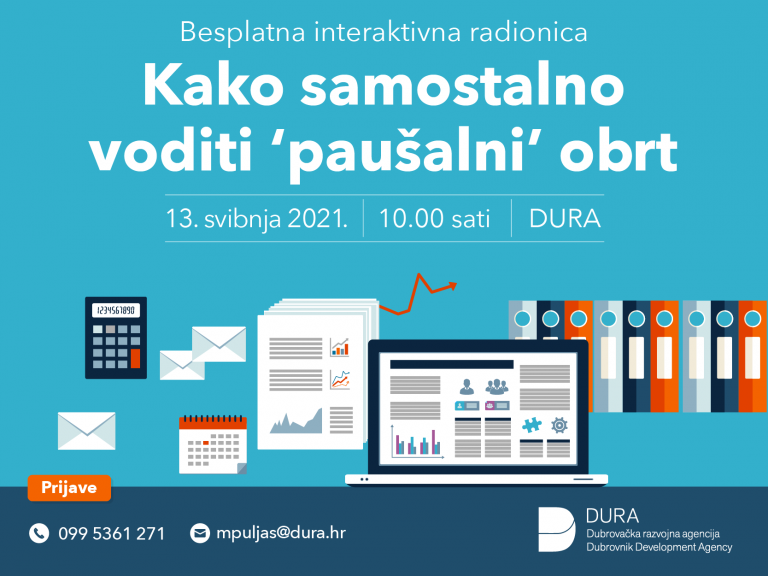 PREOSTALA JOŠ DVA MJESTA Na besplatnoj radionici naučite kako samostalno voditi paušalni obrt