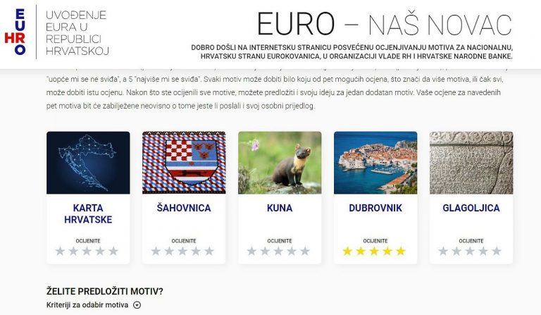 Dubrovnik neće biti na hrvatskim kovanicama eura