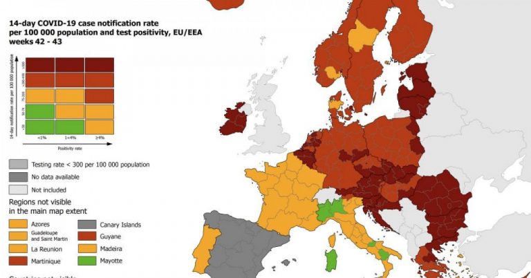 Hrvatska i dalje cijela tamnocrvena