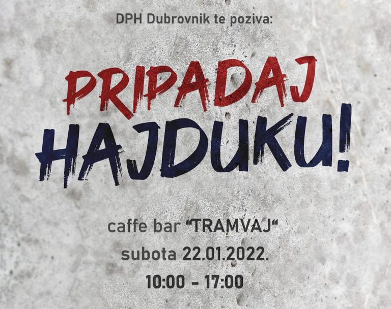 Društvo prijatelja Hajduka Dubrovnik organizira akciju učlanjivanja u Klub