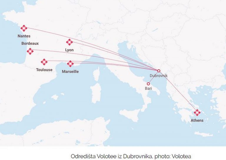 Volotea najavila 7 linija za Dubrovnik u ljetnoj sezoni