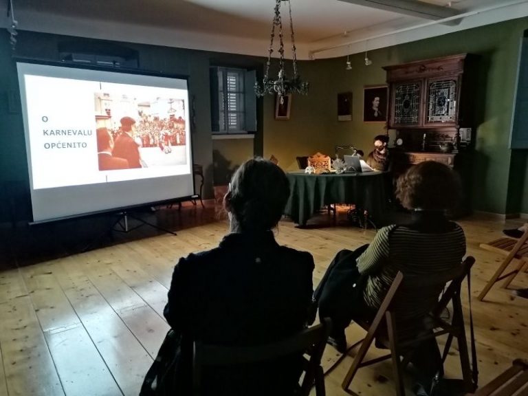 U Kući Bukovac održano predavanje o karnevalskim običajima u Cavtatu