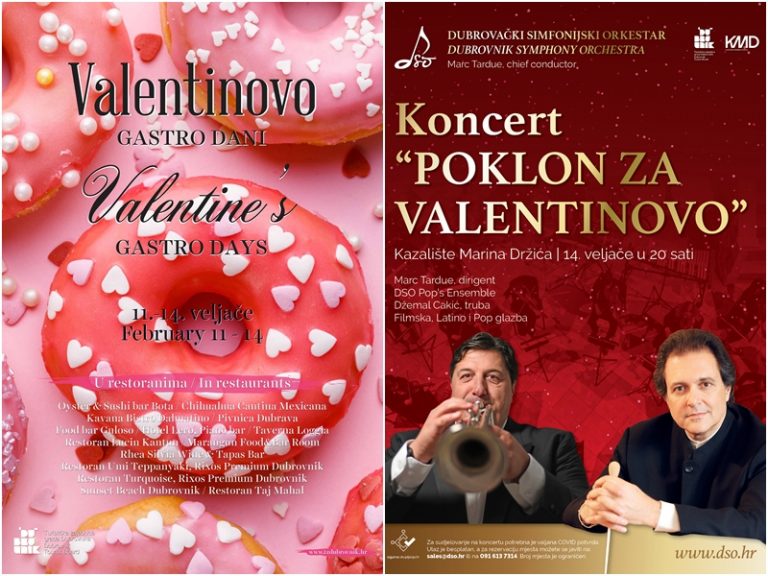 ROMANTIČNI VIKEND – Gastro dani, šetnja kroz ljubavne priče Grada i koncert za Valentinovo