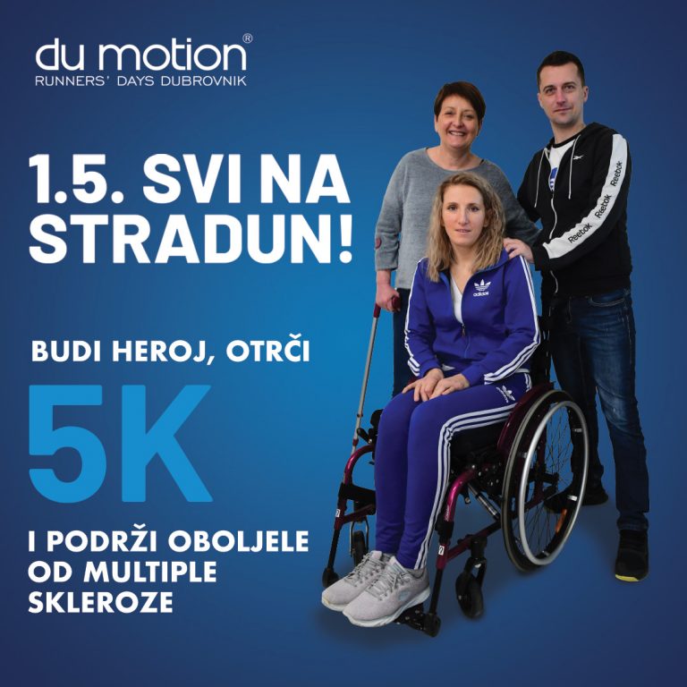 Ususret Du Motionu i 5K utrci: 1.5. svi na Stradun za oboljele od multiple skleroze!