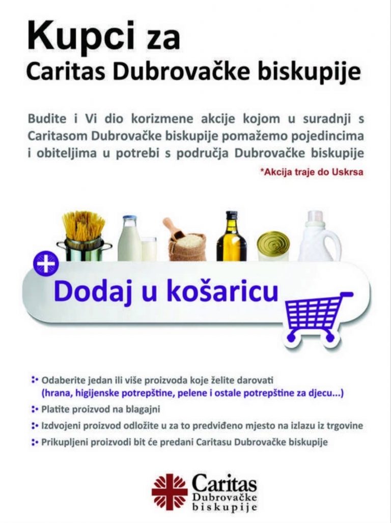 Korizmena akcija Caritasa “Dodaj u košaricu”