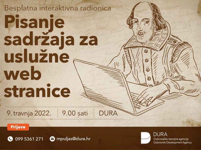 Besplatna radionica “Kako napisati sadržaj za uslužne web stranice”