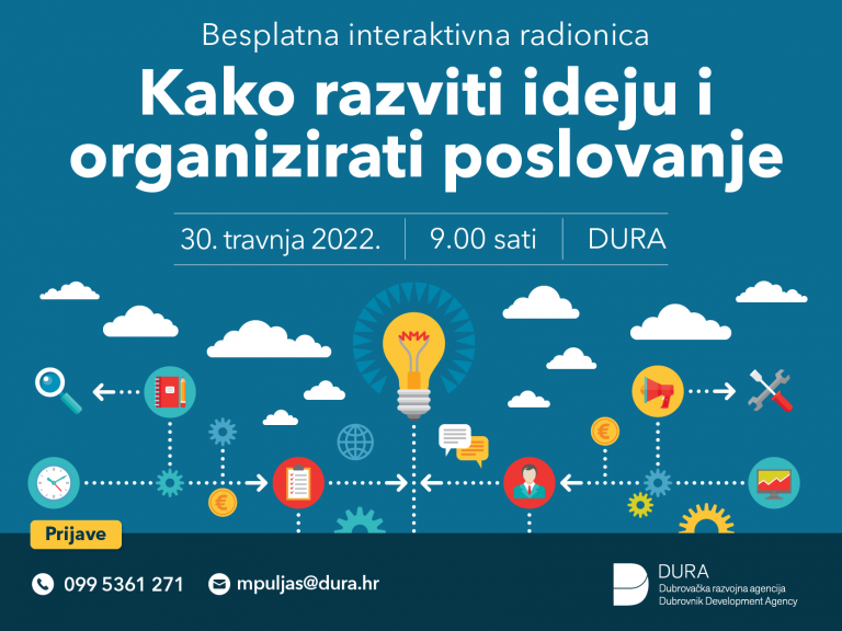 Na besplatnoj radionici naučite kako razviti ideju i organizirati poslovanje