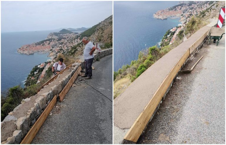 Popravljen oštećeni zid na putu prema Bosanci