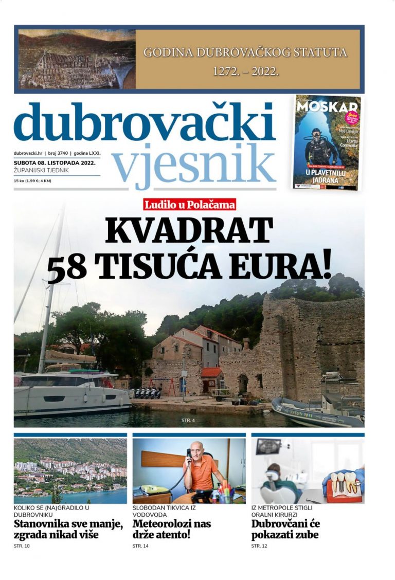 U novom broju Dubrovačkog vjesnika pročitajte!