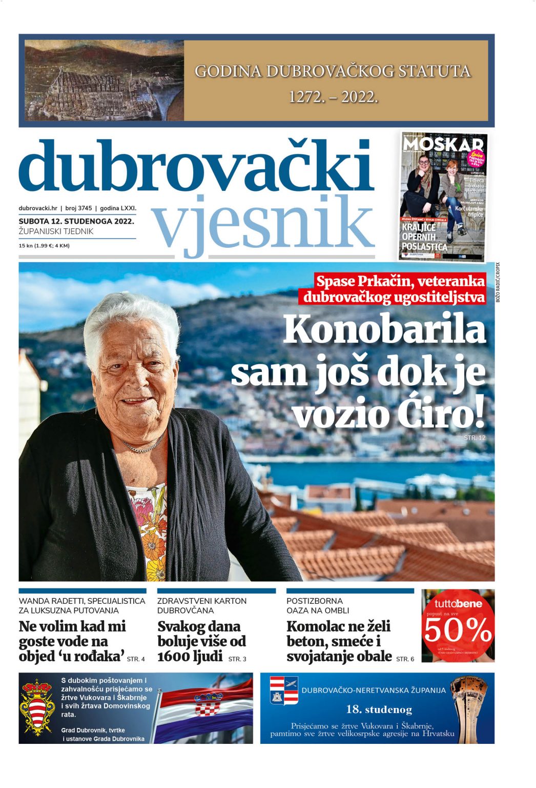 U Novom Broju Dubrovačkog Vjesnika Pročitajte - DubrovnikNet