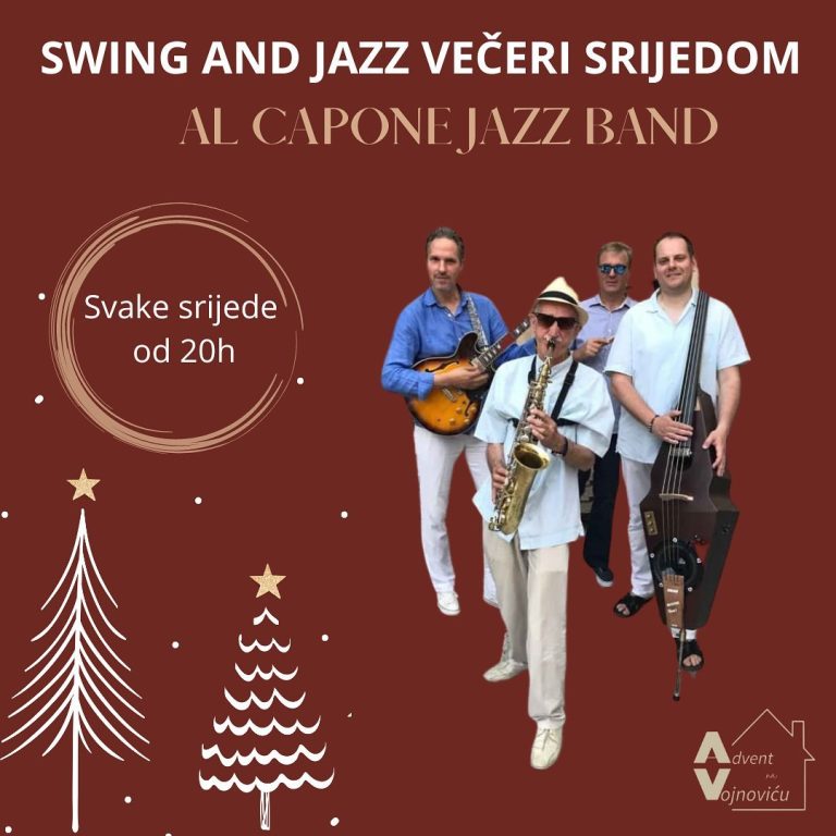 ADVENT NA VOJNOVIĆU: Večeras se zabavite uz swing & jazz grupe Al Capone