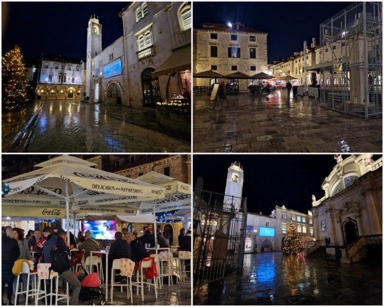 FOTO: Dok Hrvatska igra s Belgijom dubrovačke ulice prazne i tihe