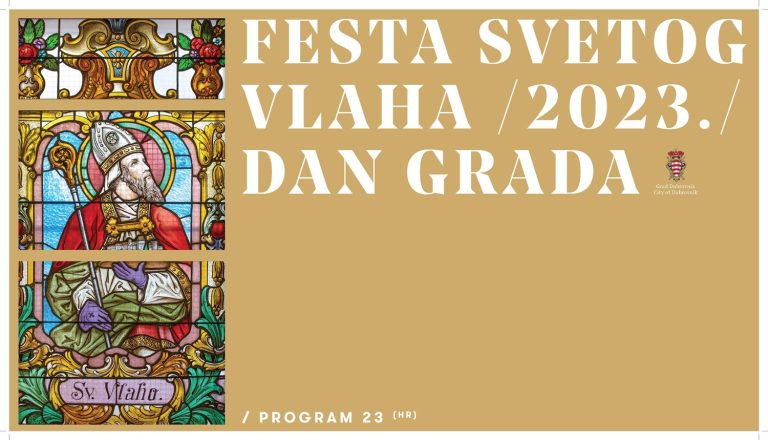 Program Feste sv. Vlaha i Dana Grada 2023.