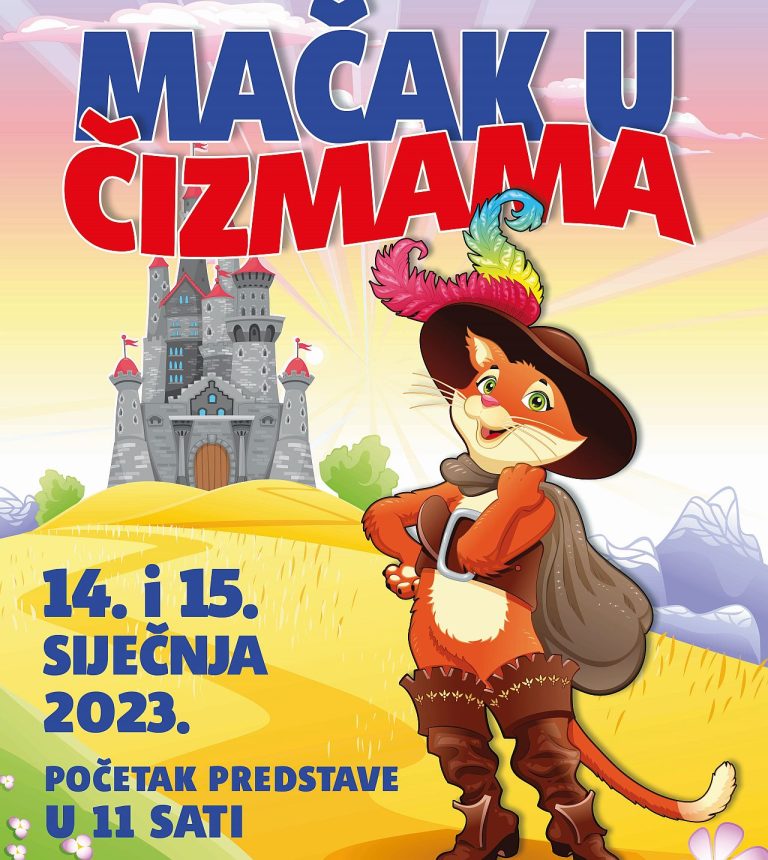 Besplatna predstava za djecu “Mačak u čizmama”