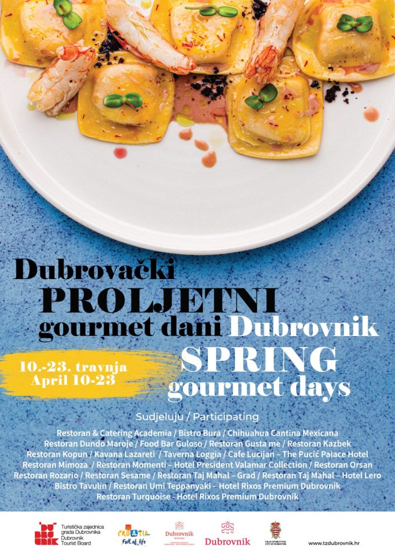 Dubrovački proljetni gourmet dani – promotivne cijene jelovnika u 21 restoranu