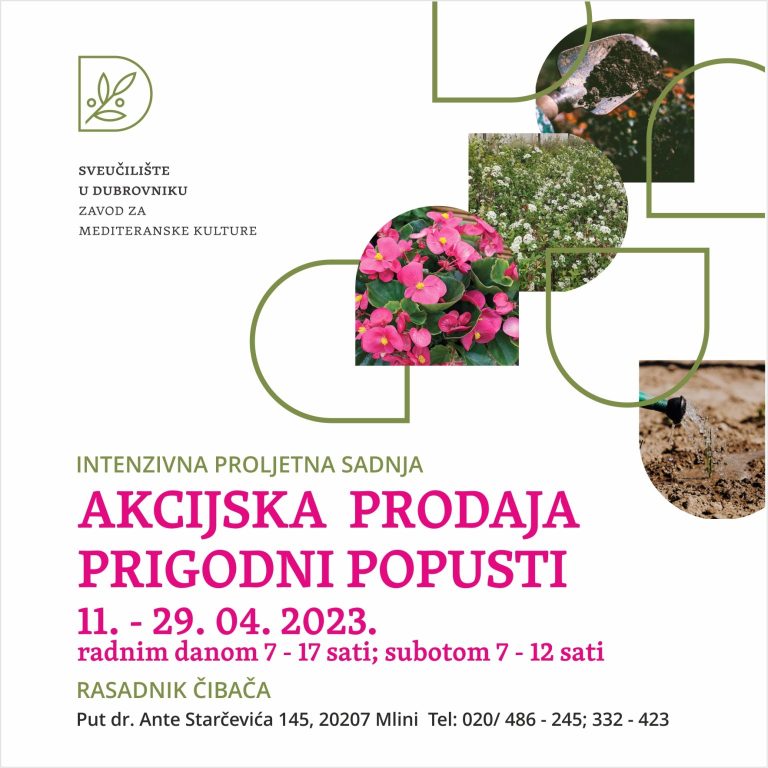 Proljetna akcijska prodaja u Rasadniku Čibača