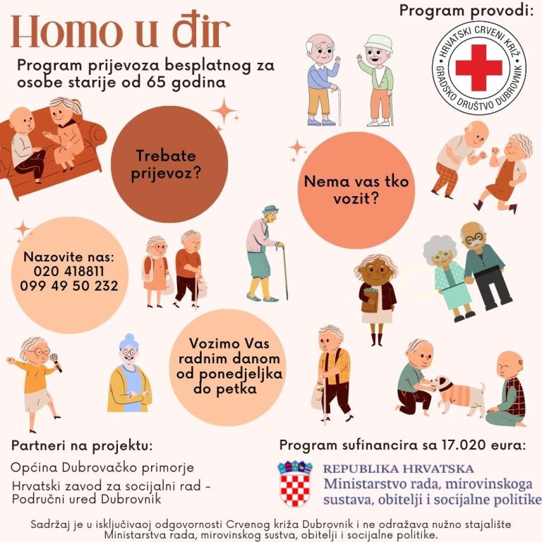 LIJEPA VIJEST: Homo u đir! Besplatan prijevoz za osobe 65+ iz Dubrovačkog primorja