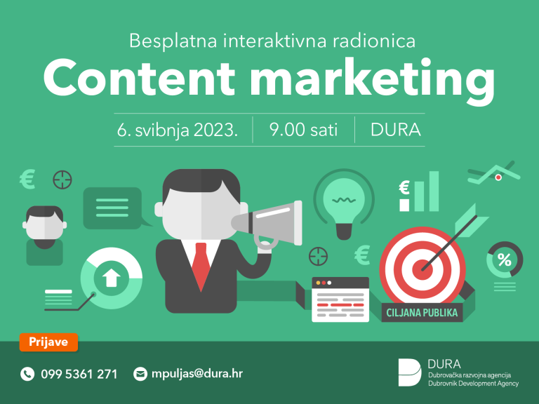 CONTENT MARKETING Na besplatnoj radionici naučite kako kreirati sadržaj koji će privući kupce