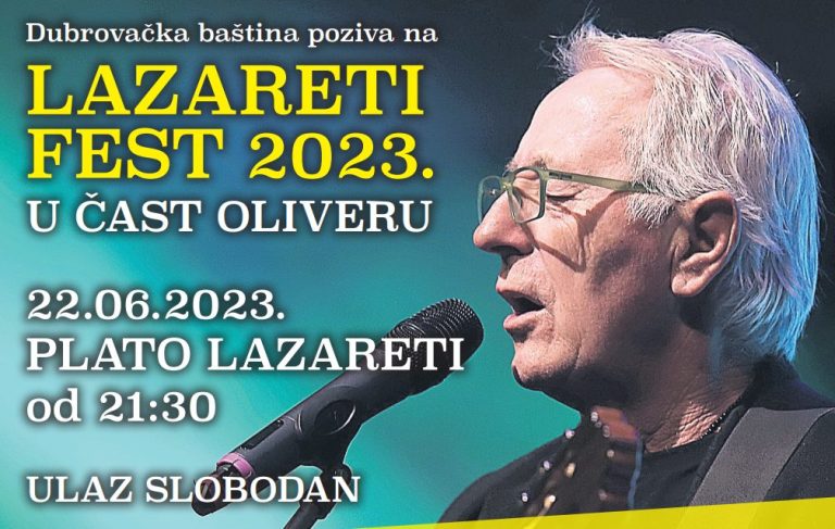 Koncert “Lazareti fest” u čast Oliveru Dragojeviću