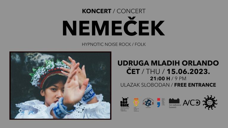 Noise folk band Nemeček večeras u klubu Orlando