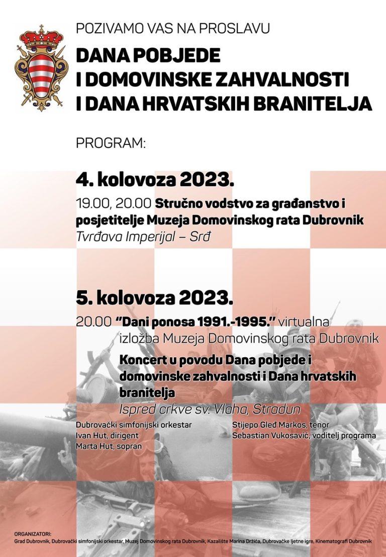 Program proslave 28. obljetnice Dana pobjede i domovinske zahvalnosti i Dana hrvatskih branitelja