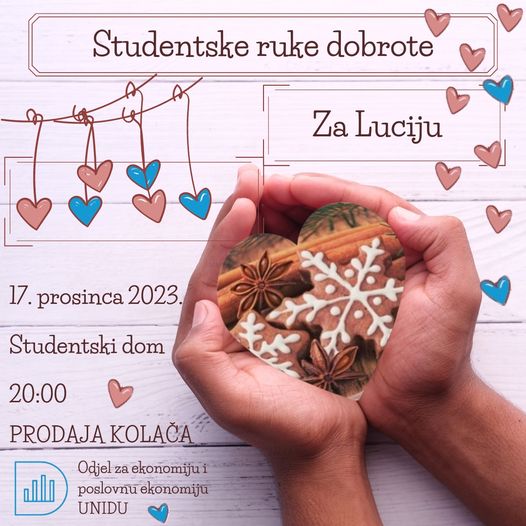 VEČERAS! Studentske ruke dobrote – za Luciju, u Studentskom domu od 20 sati