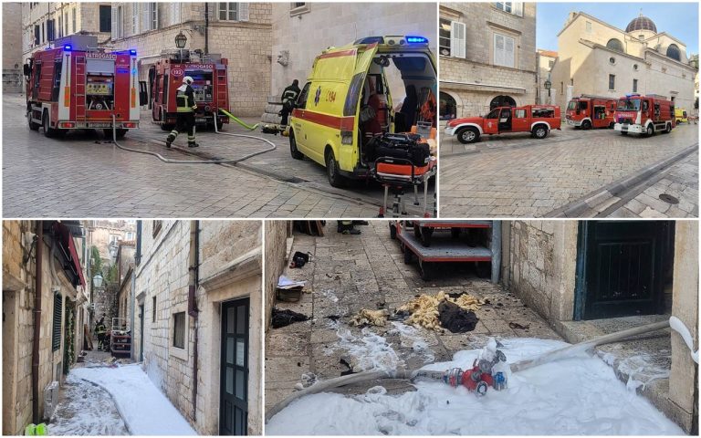 FOTO: U požaru u Ulici Marojice Kaboge smrtno je stradao 66-godišnjak