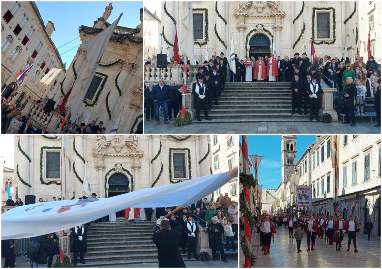 FOTO: Najkraća Festa okupana suncem – spušten je barjak sv. Vlaha