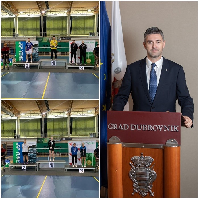 Gradonačelnik čestitao Badmintonskom klubu Dubrovnik na povijesnom uspjehu