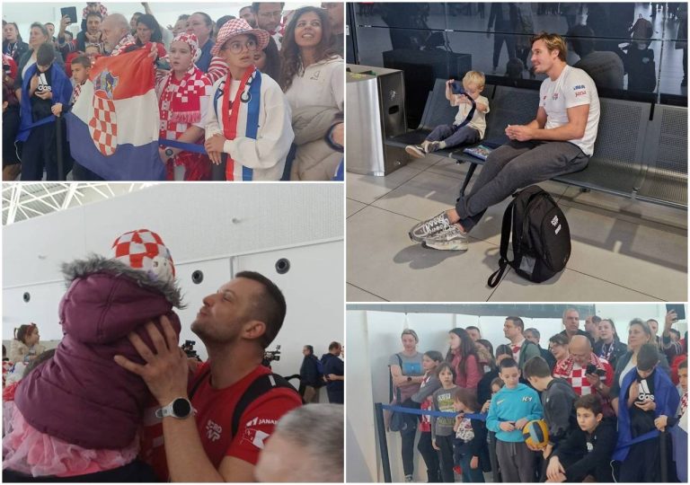 FOTO/VIDEO: Zlatni vaterpolisti stigli su u Zagreb, sljedeća je olimpijska medalja