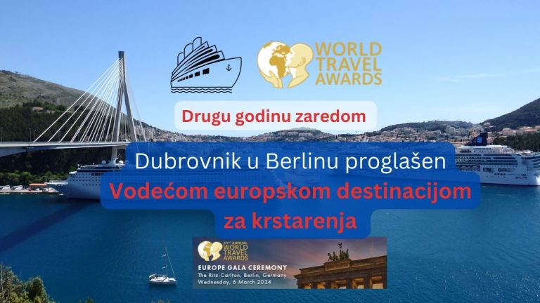 Dubrovnik u Berlinu proglašen vodećom europskom destinacijom za krstarenja