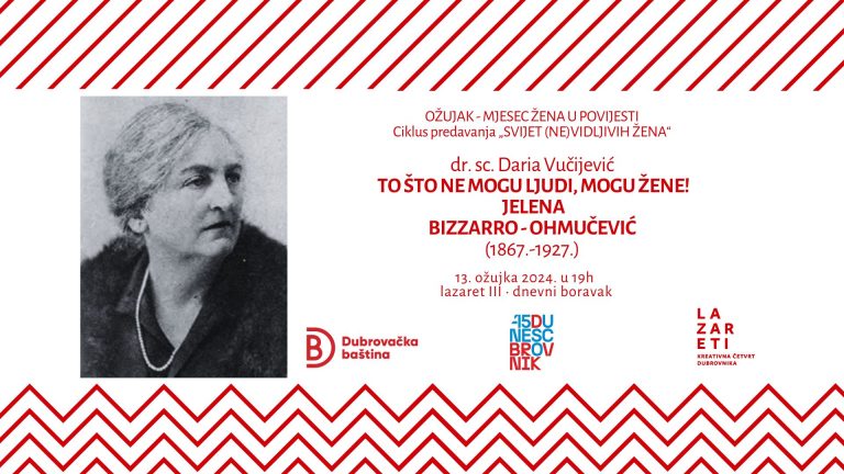 “To što ne mogu ljudi, mogu žene” – predavanje Darie Vučijević večeras u Lazaretima