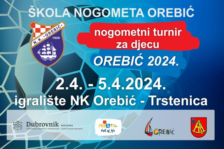 Počinje prvo izdanje međunarodnog  nogometnog turnira za djecu ‘Orebić 2024.’.