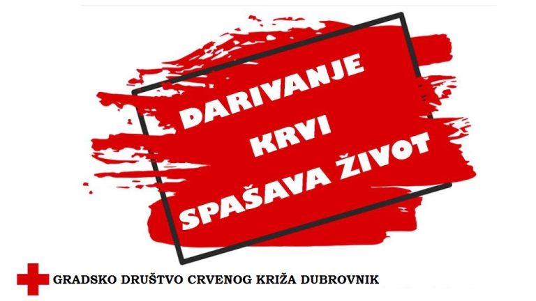 Dubrovački Crveni križ poziva na akciju darivanja krvi