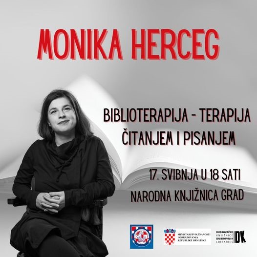 PROJEKT POMORSKE ŠKOLE U sklopu „Biblioterapije“ u Knjižnicu dolazi „europska pjesnikinja slobode“ Monika Herceg