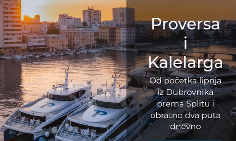 U subotu kreće brza katamaranska linija Dubrovnik – Split