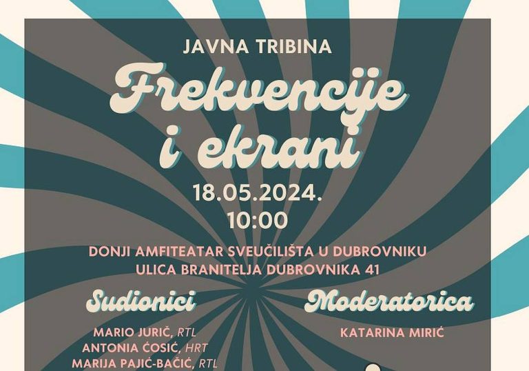 Javna tribina „Frekvencije i ekrani“ na Sveučilištu