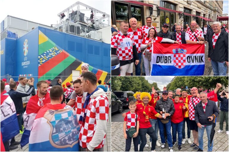 VIDEO/FOTO: I Dubrovčani su u Berlinu! Hrvati i Španjolci zajedno skandiraju Luki Modriću