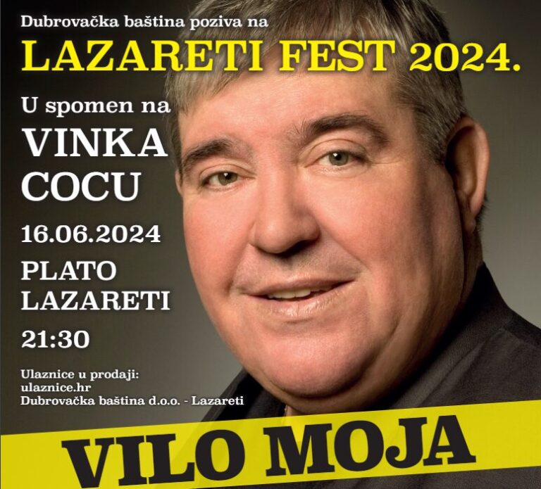 Koncert “Lazareti Fest” u spomen na Vinka Cocu