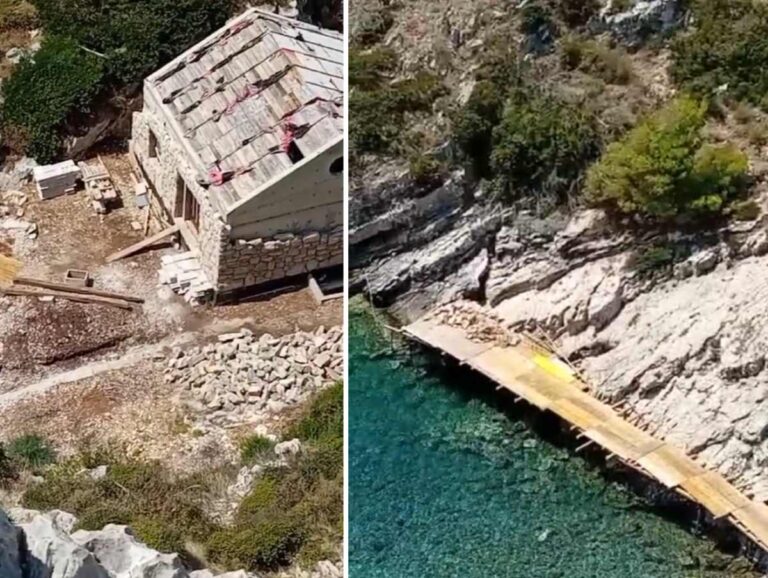 NEVJEROJATNO: U korčulanskoj uvali Stiniva betonira se “privatna” riva uz more