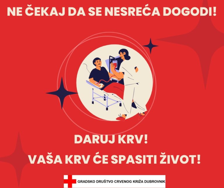 Akcija darivanja krvi u četvrtak, poseban poziv upućen darivateljima 0+ i svih negativnih krvnih grupa