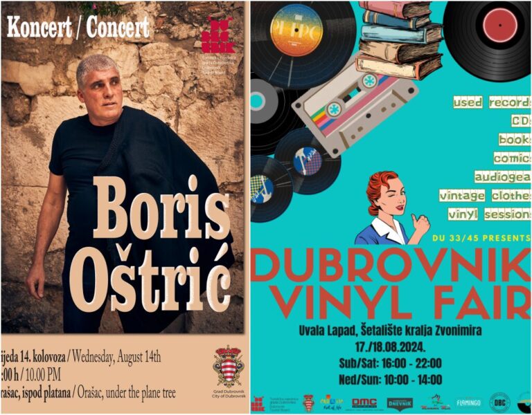 ULICAMA NAŠEG GRAD: Mara i Kata na Lopudu, Poklisari na ispred Kneževa dvora, Boris Oštrić u Orašcu, Dubrovnik Vinyl Fair za vikend u Uvali