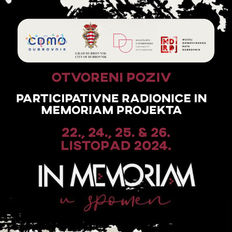 Sutra započinju besplatne multimedijalne radionice “In Memoriam”