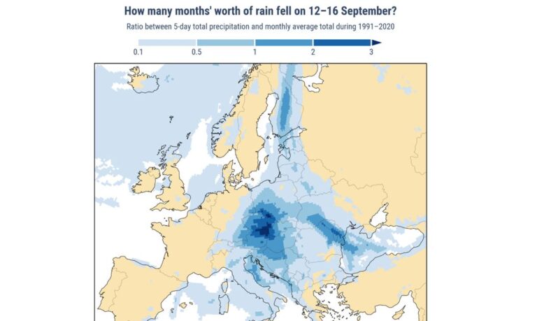 Drugi najtopliji rujan za svijet i Europu – porastom temperature raste i rizik od ekstremnih padalina